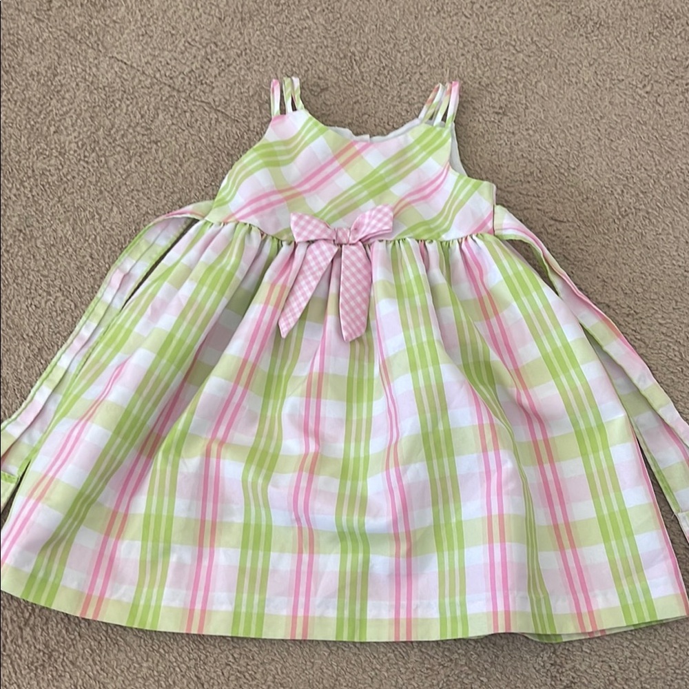 🔥3 for $10 -Wonderkids Green and Pink Sundress